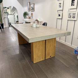 Cement  dinning table