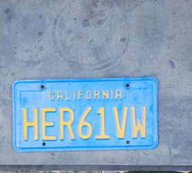 Vw original  plate