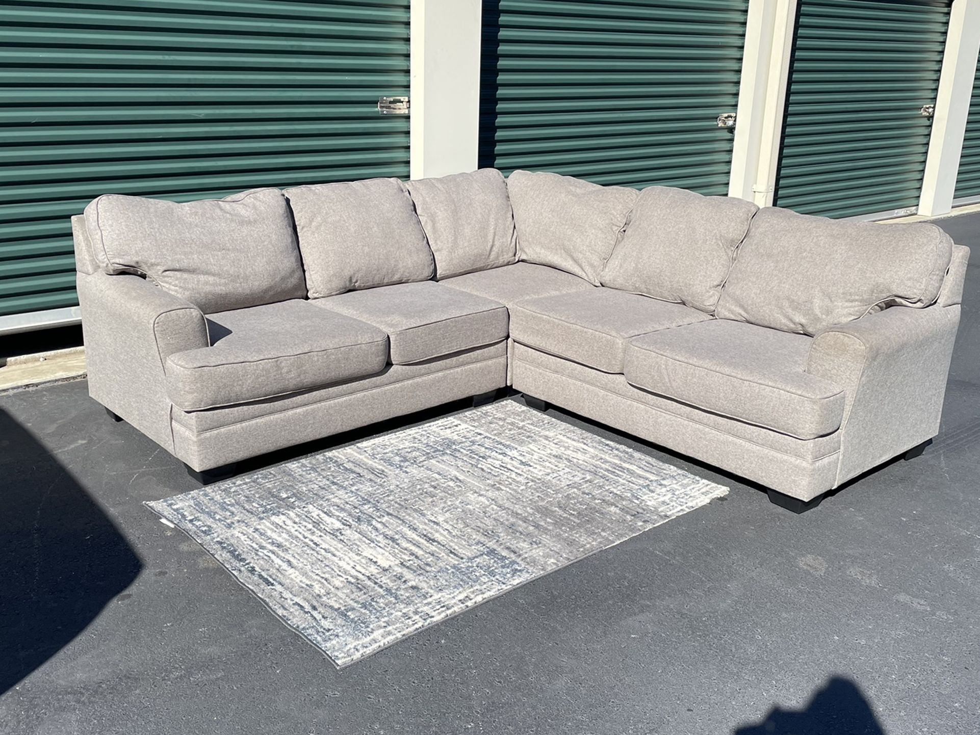 Gray L Shaped Sectional - FREE DELIVERY