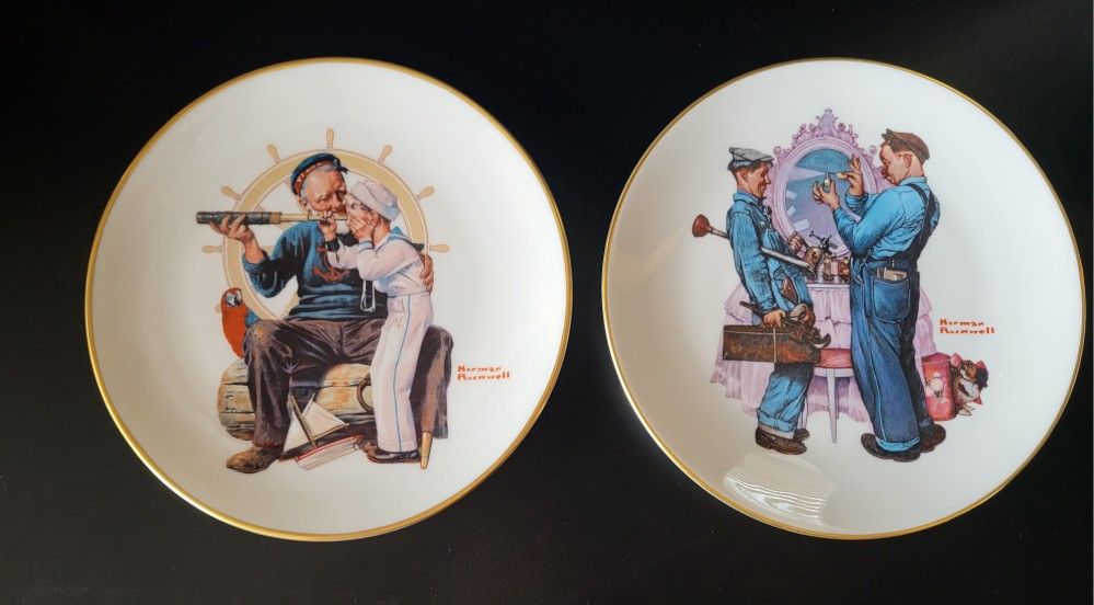 Lot of 8 Vintage Collectible Plates