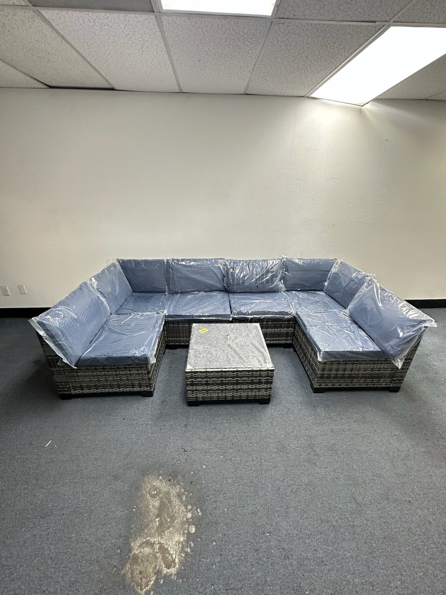 7pc Outdoor Patio Furniture Couch Set 