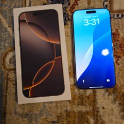 IPhone 16 Pro Max, Desert titanium,  256GB Unlocked 