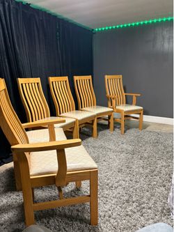 Solid Oak Dining Chairs
