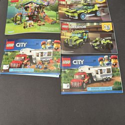 5 Lego Creator/City/Friends Books 