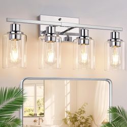 Modern Chrome 4-Light Vanity Light