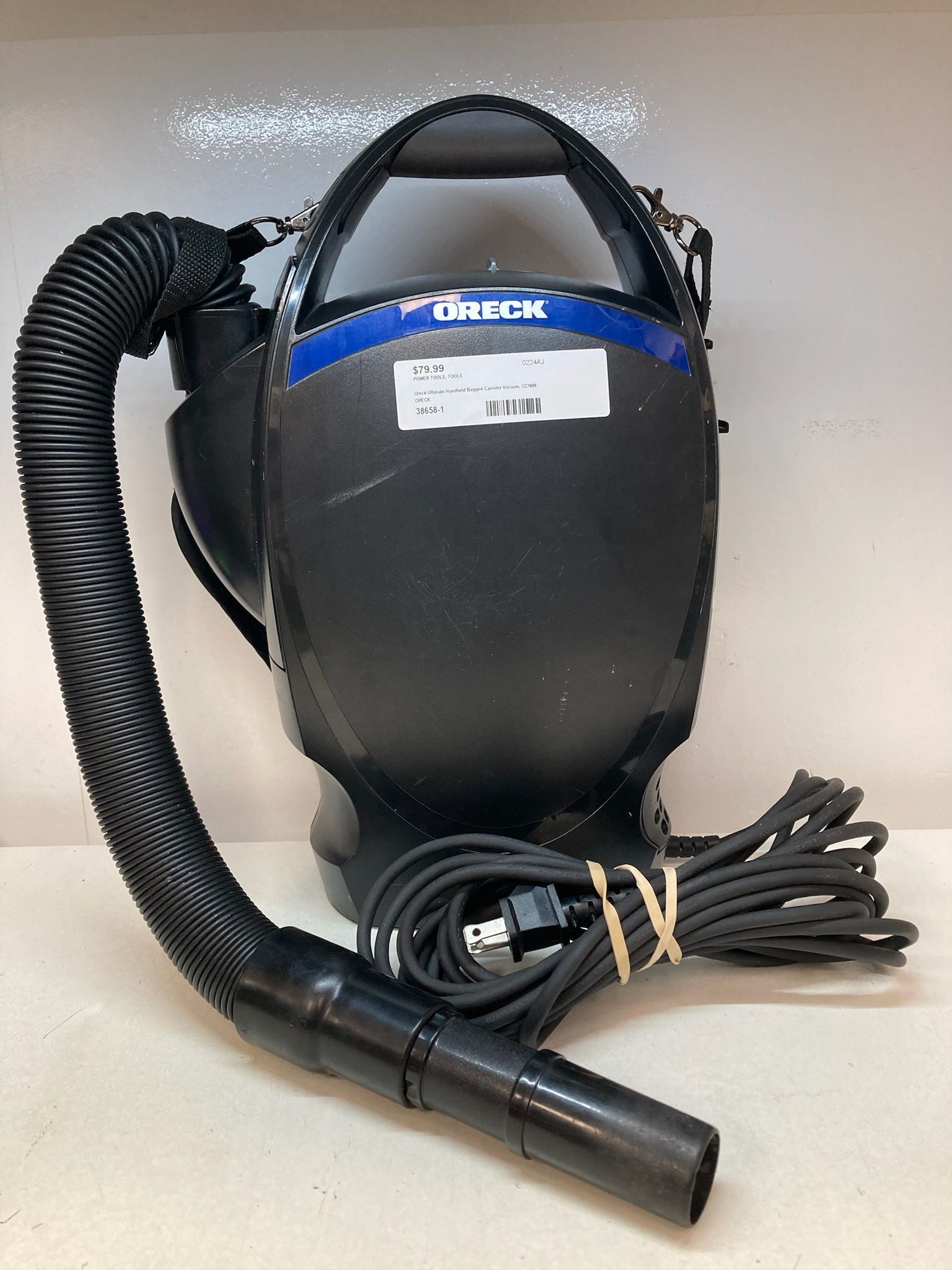 Preclude Ultimate Hand Held Bagged Canister Vacuum Cleaner CC1600 