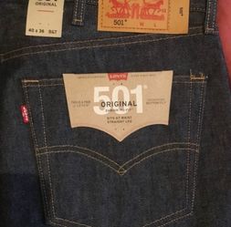 Brand new LEVI original 501 jeans Big & Tall very hard to find 40 x 36