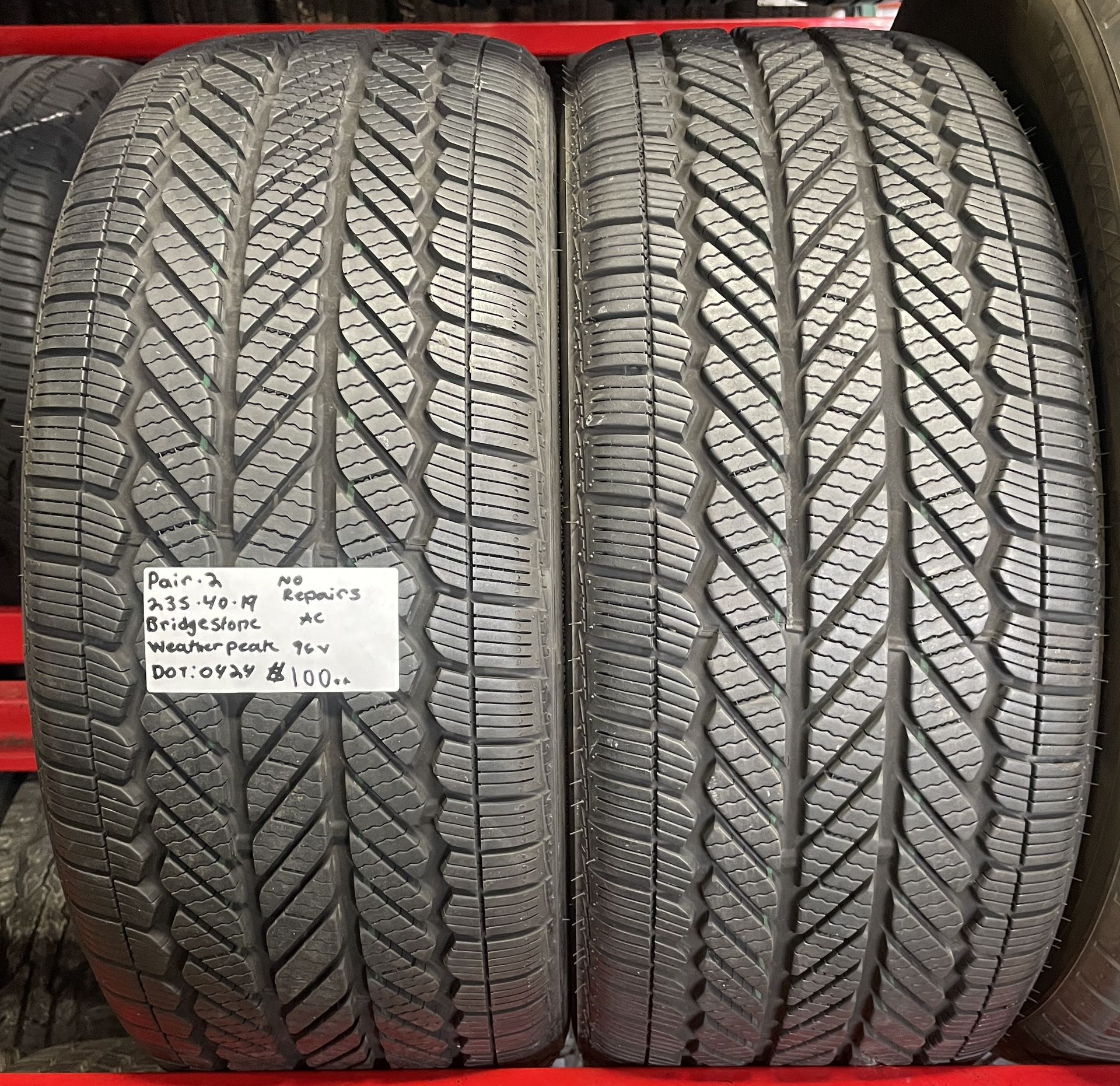 235 40 19 Bridgestone 