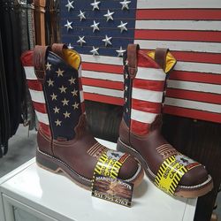 Botas De Piel De México Cómodas Para Trabajar Con Casquillo