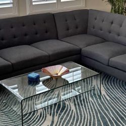 Like New 2 - Piece Upholstered Sectional (Delivery In Home Available)