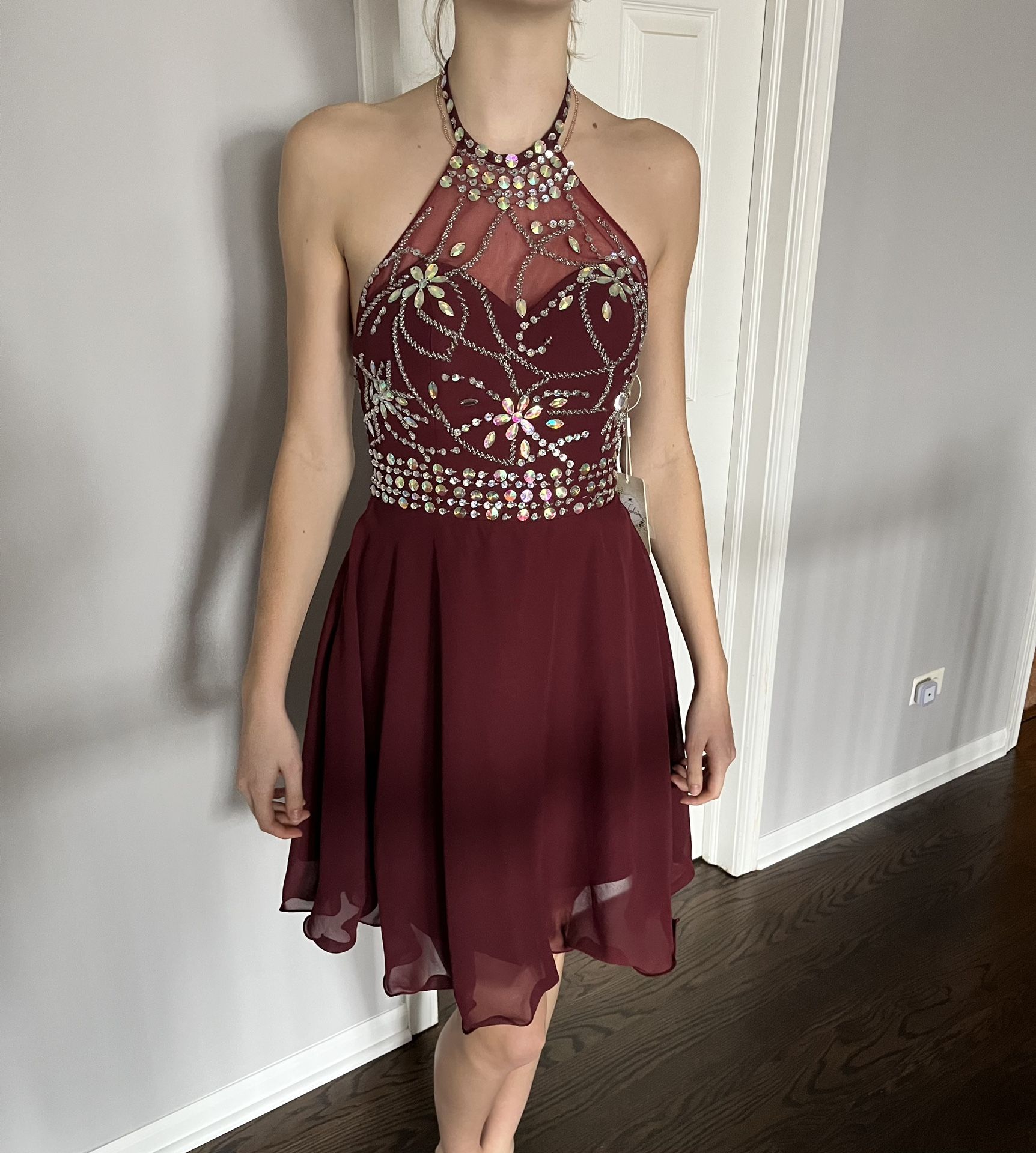 NWT Burgundy Homecoming/Party Dress