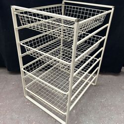 Large, Sliding, 4-drawer, Storage Rack