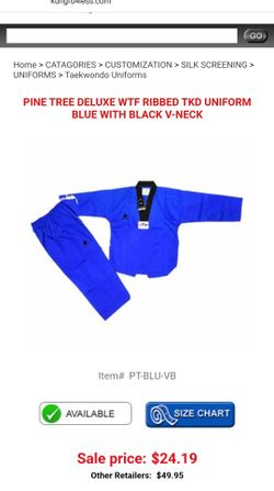 Taekwondo Uniform Size 0 -KIDS 