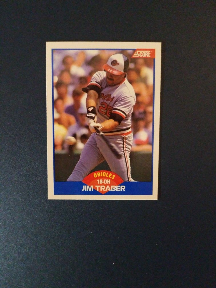 Jim Traber 1989 Score Baseball Card