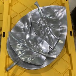 3 Piece Leaf Shaped Tray