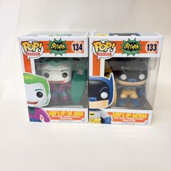 Funko Pop Heroes Surf's Up! Batman & Joker Pop Figures