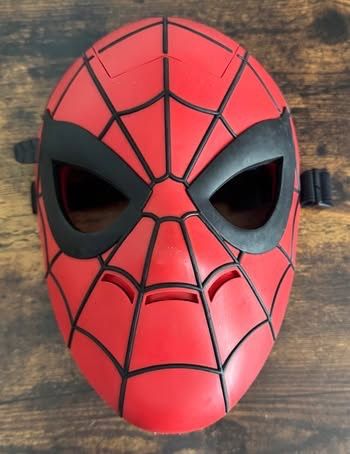 Disney Spider Man Child Hard Plastic Mask with Light Up Blue Eyes Dress Up just $5 
