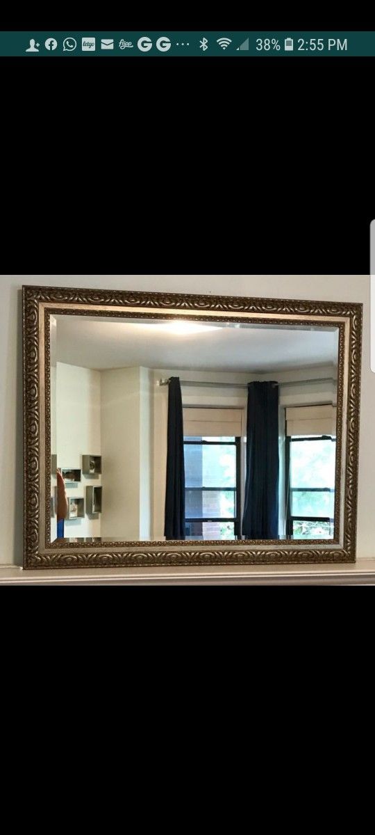 Large Beveled Mirror