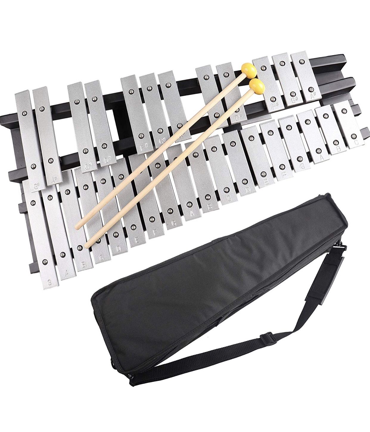 Mr.Power Foldable Glockenspiel Xylophone Vibraphone Percussion Instrument 30NOTES