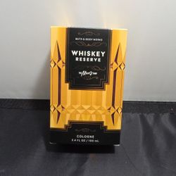 Bath & Body Works Men's Collection WHISKEY RESERVE Cologne 3.4oz NIB (QU)