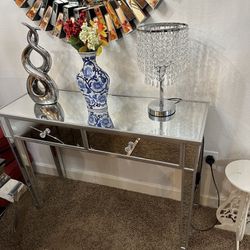 Silver Console Table. 