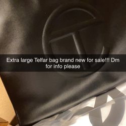 Ex Large Telfar Black Custom bag