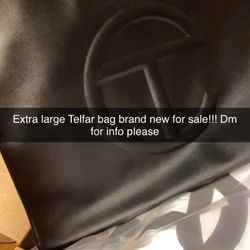 Ex Large Telfar Black Custom bag