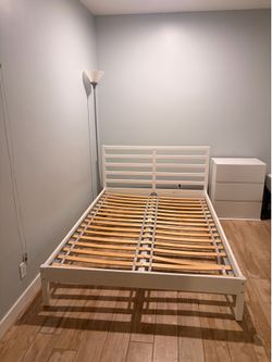 Full Size White Bed Frame