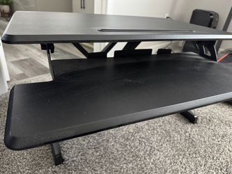 Standing desk converter