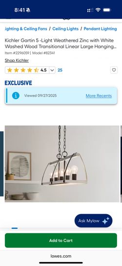 Kichler 5 Light Chandelier 