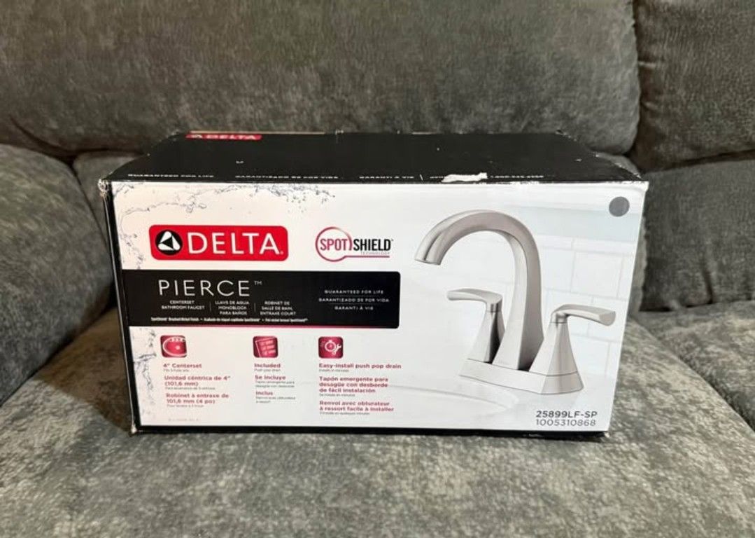 Delta Pierce 2-Handle Centerset Bathroom Faucet - NEW!