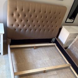 Queen Size Bed Frame  Fabric 