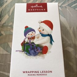 Hallmark 2024 “Wrapping Lessons” Ornament - NEW