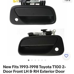 One 1993 To 1998 Toyota T100 Door Handle With Chrome 