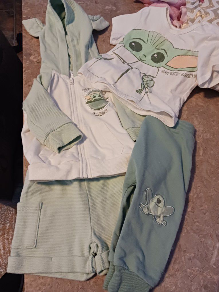 12 Months 5 Piece The Mandalorian The Child Outfit