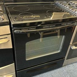 Black Glass Top Stove 