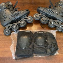 LIKU Black (Unisex) Professional Inline Skates