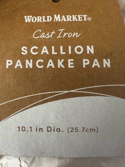 World Market Cast Iron Scallion Pancake Pan