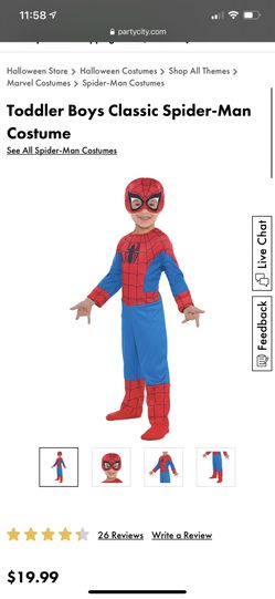 Boys 2T Spider-Man Costume