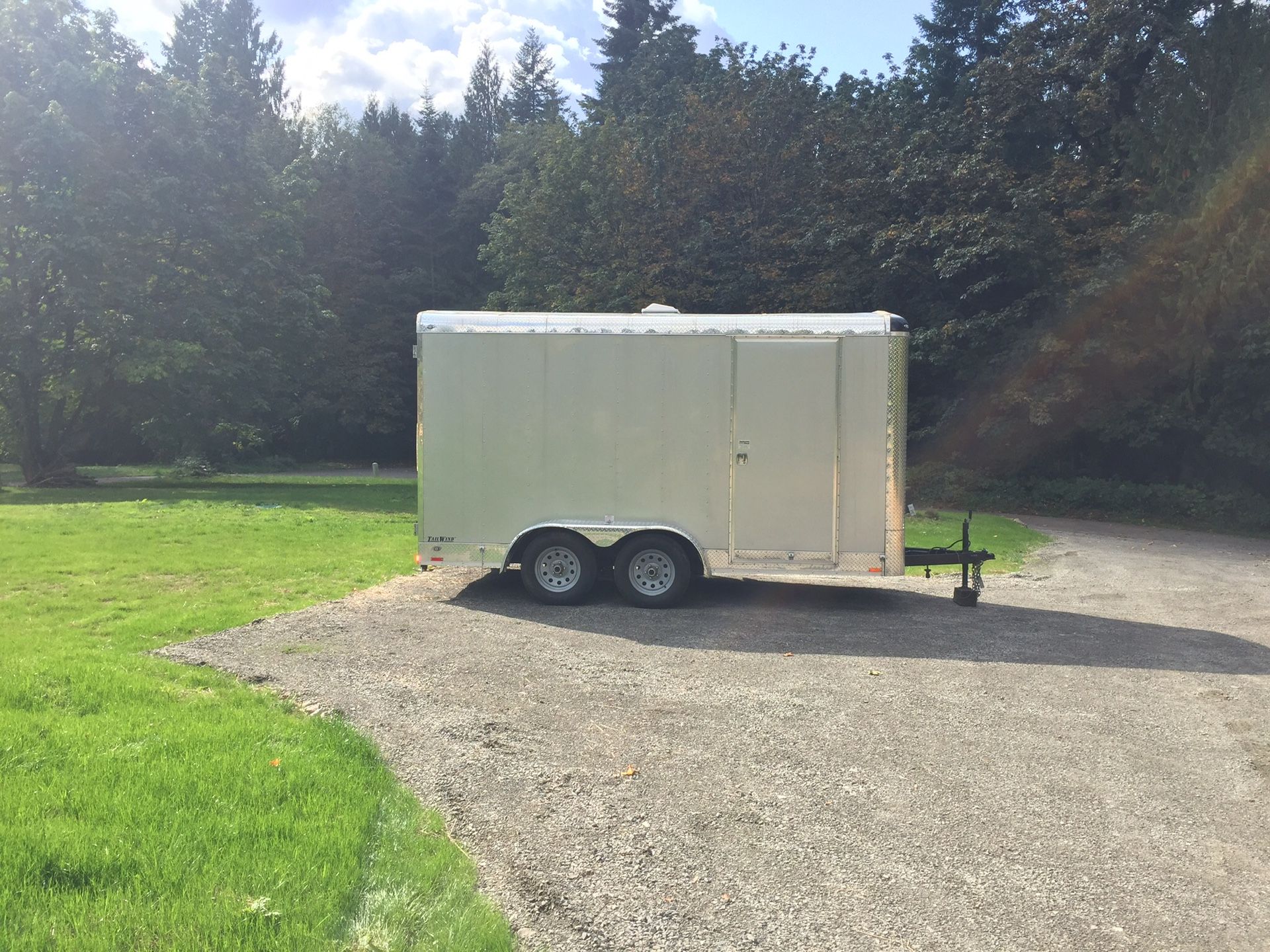 Continental Cargo Trailer 7x14 2017 silver