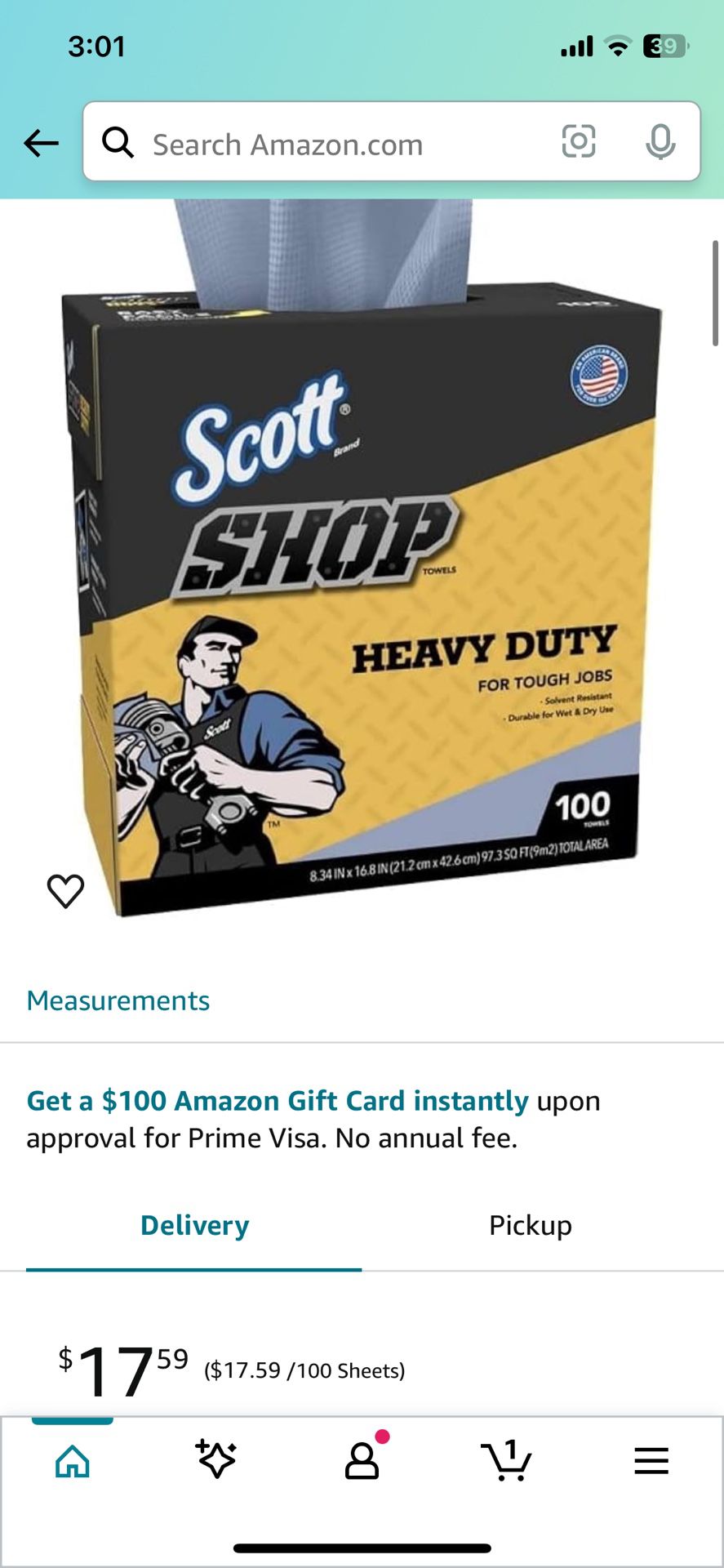 Scott Shop Heavy Duty Towels 