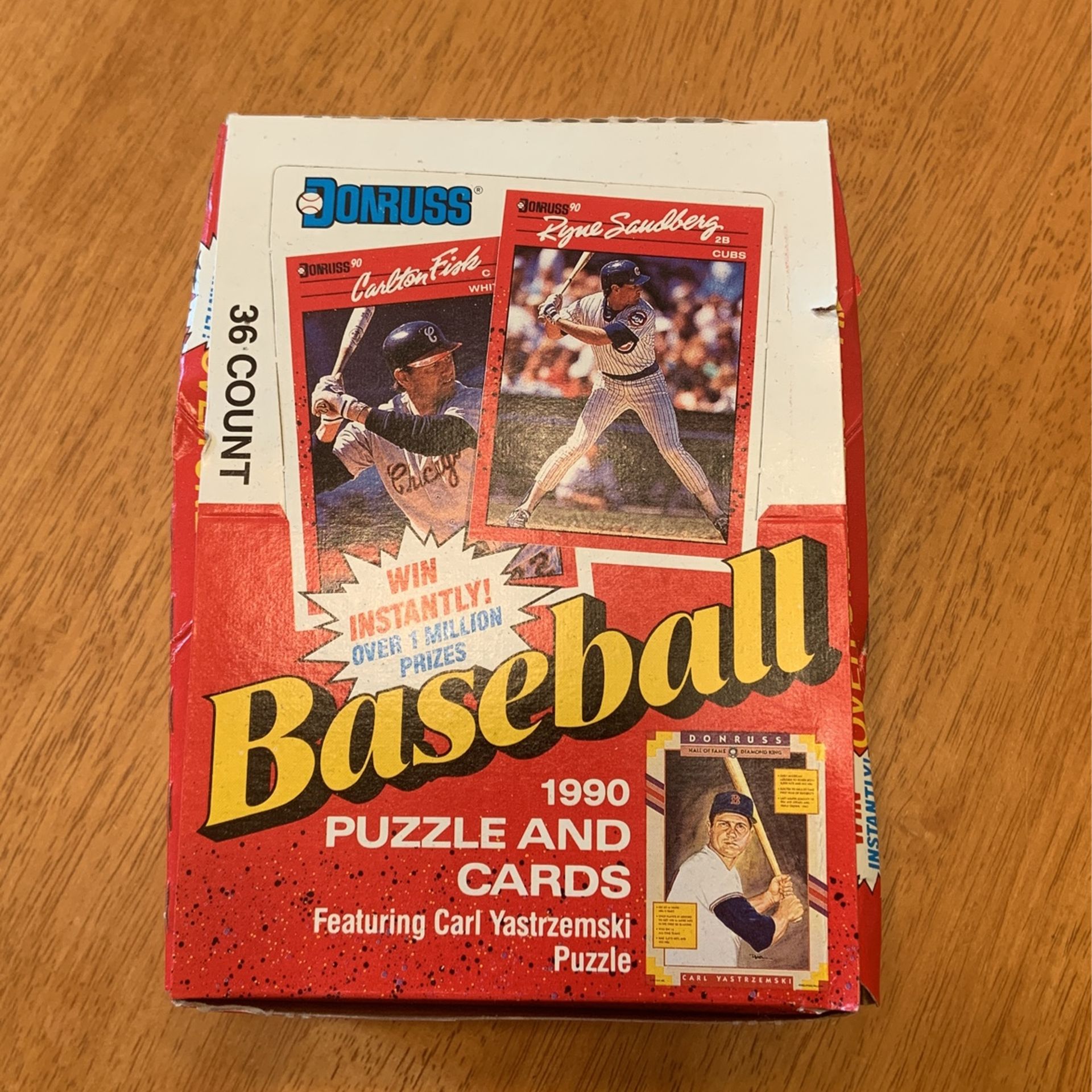 1990 Donruss Baseball Unopened Wax Box