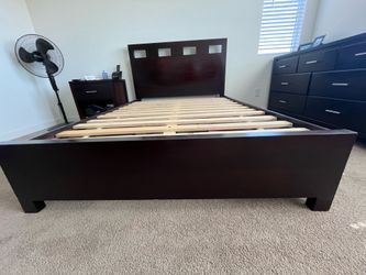 Full size bed frame/dresser/night stand