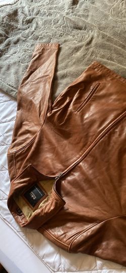 R&O Tan Brown Leather Jacket