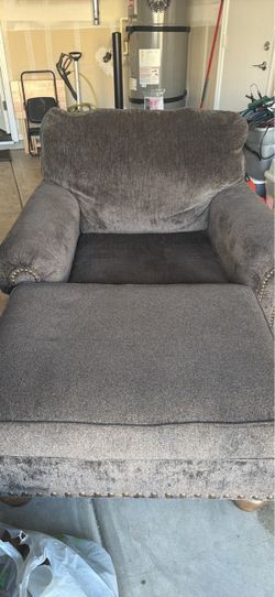 Chair with ottoman