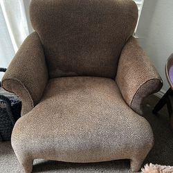 Brown Leopard Chairs (2 Chairs, Identical)