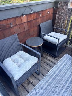 Weatherproof Patio chairs + daybed