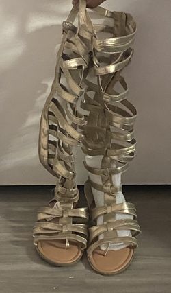 Gold Gladiator sandals