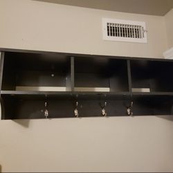 Wall Shelf With Cubbies 
