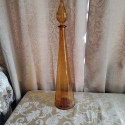 Tall Amber Bottle